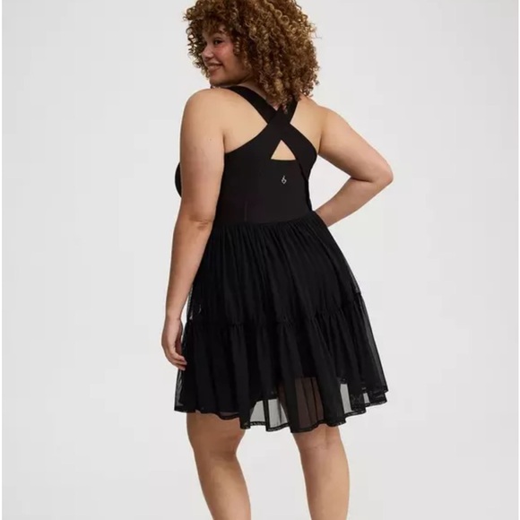 Performance Core Mesh Ruffle 2fer Active Dress - Picture 5 of 12